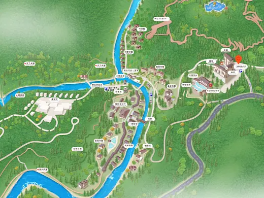 王益结合景区手绘地图智慧导览和720全景技术，可以让景区更加“动”起来，为游客提供更加身临其境的导览体验。